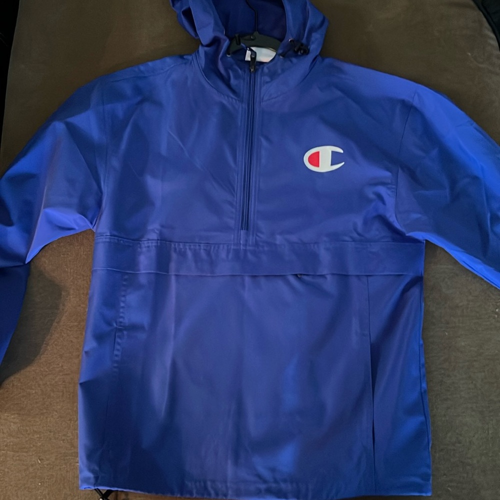 Blue Champion Windbreaker.